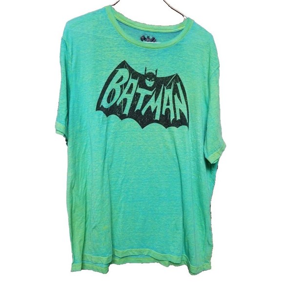Batman Graphic T-Shirt Size 2XL DC Comics Cartoon Superhero Black Classic Logo - Picture 1 of 3